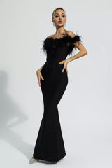 Ellianna Black Feather Bandage Set