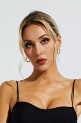 Ayla Spiral Circle Earrings