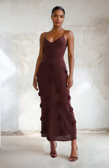 3D Flower Maxi Dress