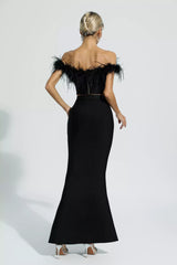 Ellianna Black Feather Bandage Set