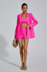 Adalee Rose Red Blazer Set