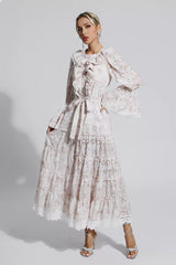 Adrianna Khaki Lace Ruched Maxi Dress