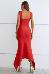 Alayah Red Bandage Maxi Dress - Catchall