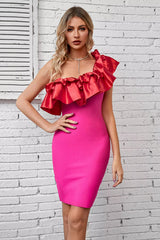 Alexis Rose Red Ruffle Mini Dress