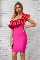 Alexis Rose Red Ruffle Mini Dress