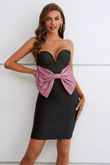 Aniyah Black Off Shoulder Mini Dress