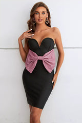 Aniyah Black Off Shoulder Mini Dress