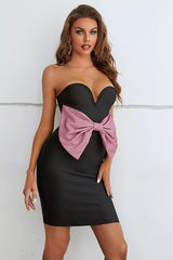 Aniyah Black Off Shoulder Mini Dress