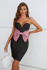 Aniyah Black Off Shoulder Mini Dress