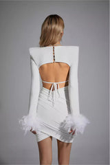 Annie White Feather Bandage Set - Catchall