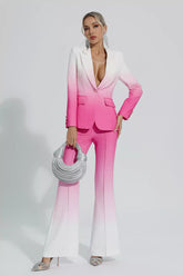 Anya Gradient Pink Blazer Set
