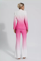 Anya Gradient Pink Blazer Set