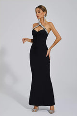 Billie Black One-shoulder Bandage Dress