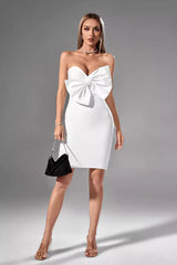 Brooke White Bow Dress - Catchall