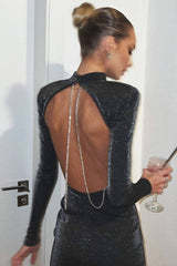 Camille Black Bodycon Dress - Catchall
