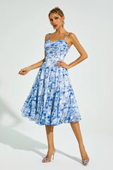 Carroll Blue Ink Slip Dress