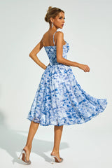 Carroll Blue Ink Slip Dress