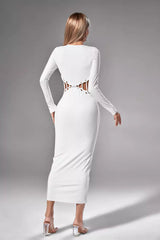 Delaney White Maxi Dress