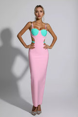 Pink bandage dress