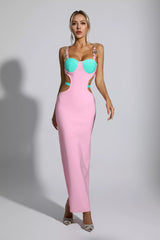 Pink bandage dress