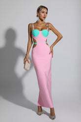 Pink bandage dress