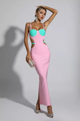Pink bandage dress