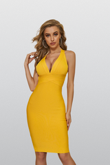Live the Moment Yellow Bodycon Dress - Catchall