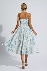 Edith Blue Floral Slip Maxi Dress - Catchall