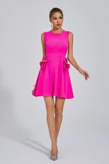 Etta Rose Red Sleeveless Mini Dress