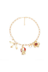 Faith Pomegranate Flower Necklace - Catchall