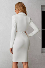 Gracelynn White OL Blazer Set
