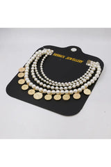 Isabel Pearl Gold Coin Necklace