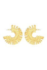Isabelle Golden Semicircle Earrings