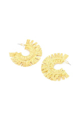 Isabelle Golden Semicircle Earrings
