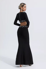 Janelle Black Cut Out Bandage Dress