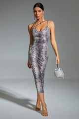 Kailani Snake Pattern Bodycon Dress