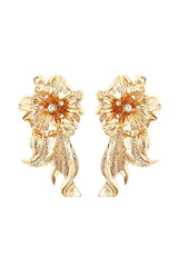 Lyla Golden Flower Earrings - Catchall
