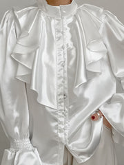 Ruffles Flare Sleeve Blouse