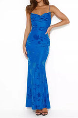 Strappy Floral Burnout Maxi Dress