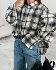 Polyester Cotton Check Shirt