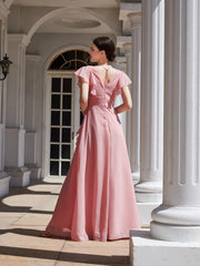 Ruffled Maxi Dress In Pink