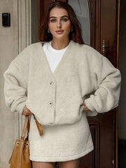 Cardigan Short Skirt Two-piece Set