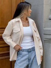 Frenchy Flap Pocket High Low Hem Overcoat