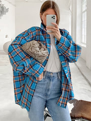 Loose Fit Street Style Patterned Blouse
