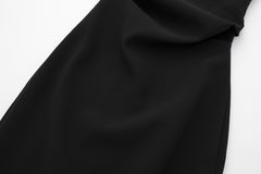 Off Shoulder Maxi Dress In Black