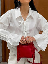 Cotton Design Lace-up Shirt