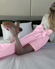 Satin Bow A-Line Mini Skirt