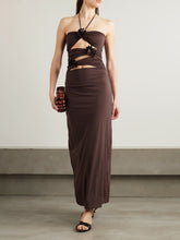 Three-Dimensional Rose Hollow Dress