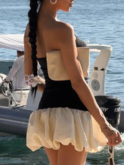 Drop-Waist Bubble Hem Dress