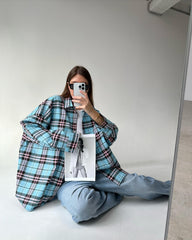 Vintage Plaid Long Sleeve Shirt